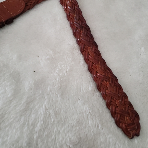 Talbots Brown Braided Leather Belt - Picture 4 of 4